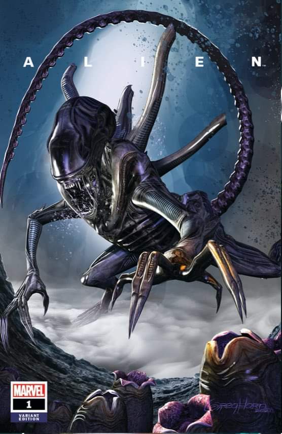 ALIEN #1 GREG HORN EXCLUSIVE VARIANT 2021 Alien MARVEL COMICS Default Title