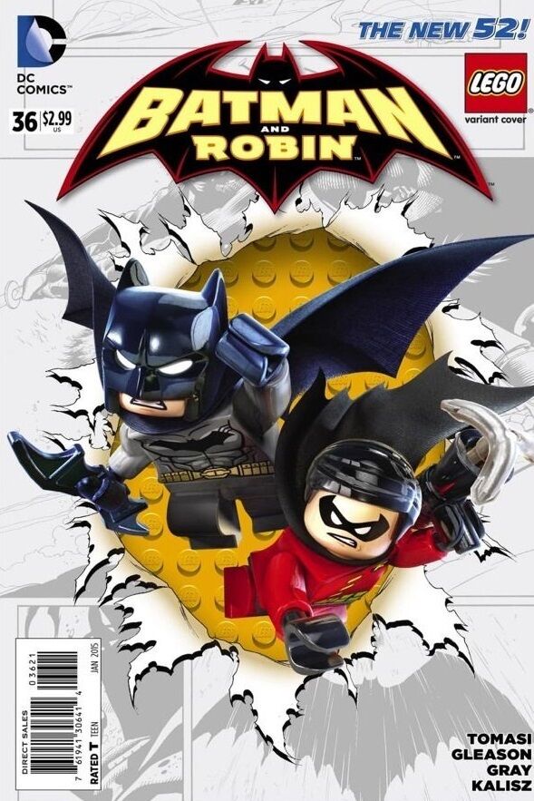 BATMAN AND ROBIN #36 LEGO VARIANT 2014 comic book DC COMICS