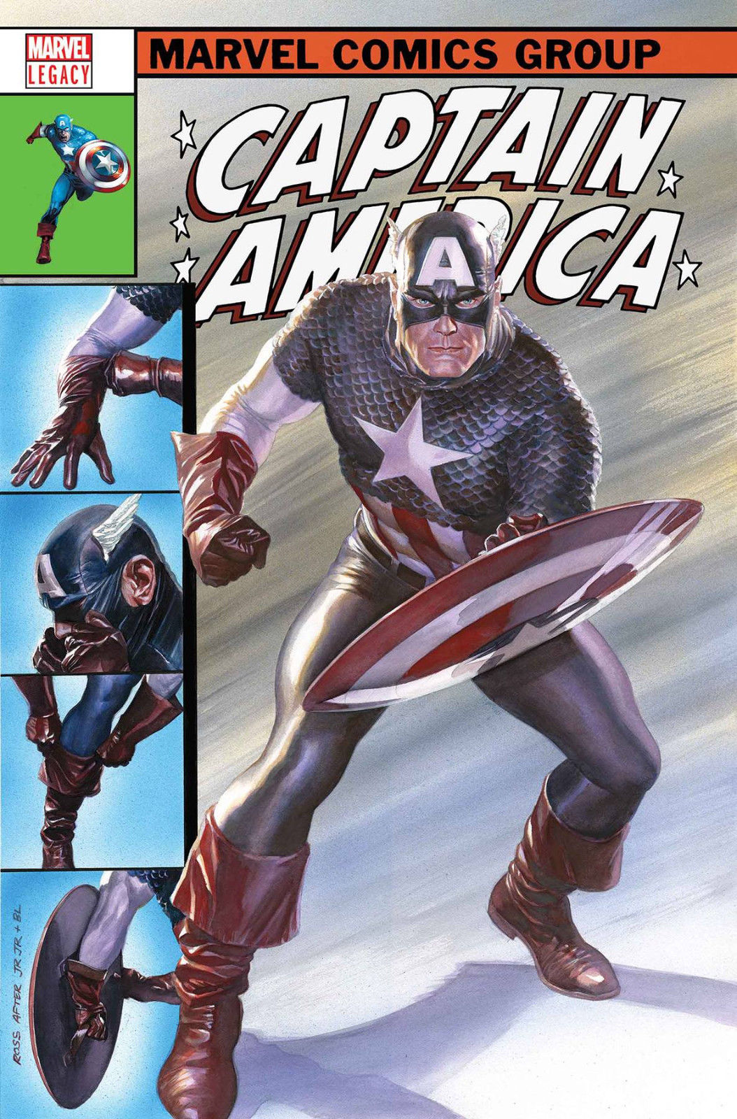 CAPTAIN AMERICA #695 LEG 3D HOMAGE LENTICULAR ALEX ROSS VARIANT 2017 Captain America MARVEL COMICS
