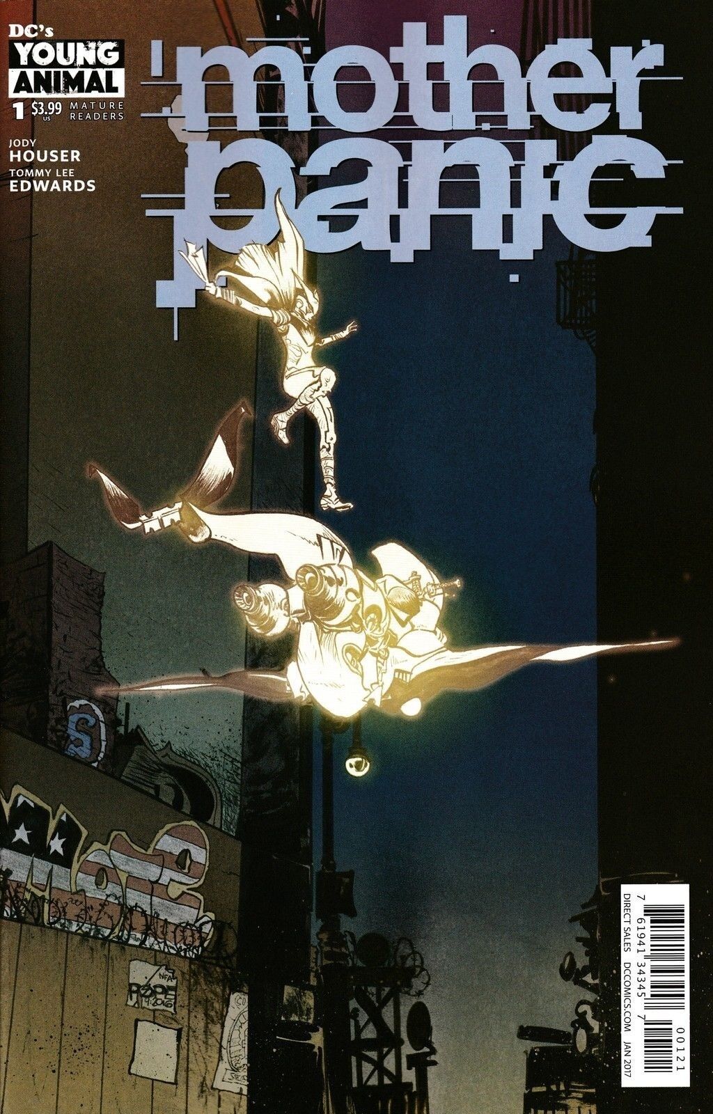 MOTHER PANIC #1 POPE VARIANT 2016 comic book DC COMICS