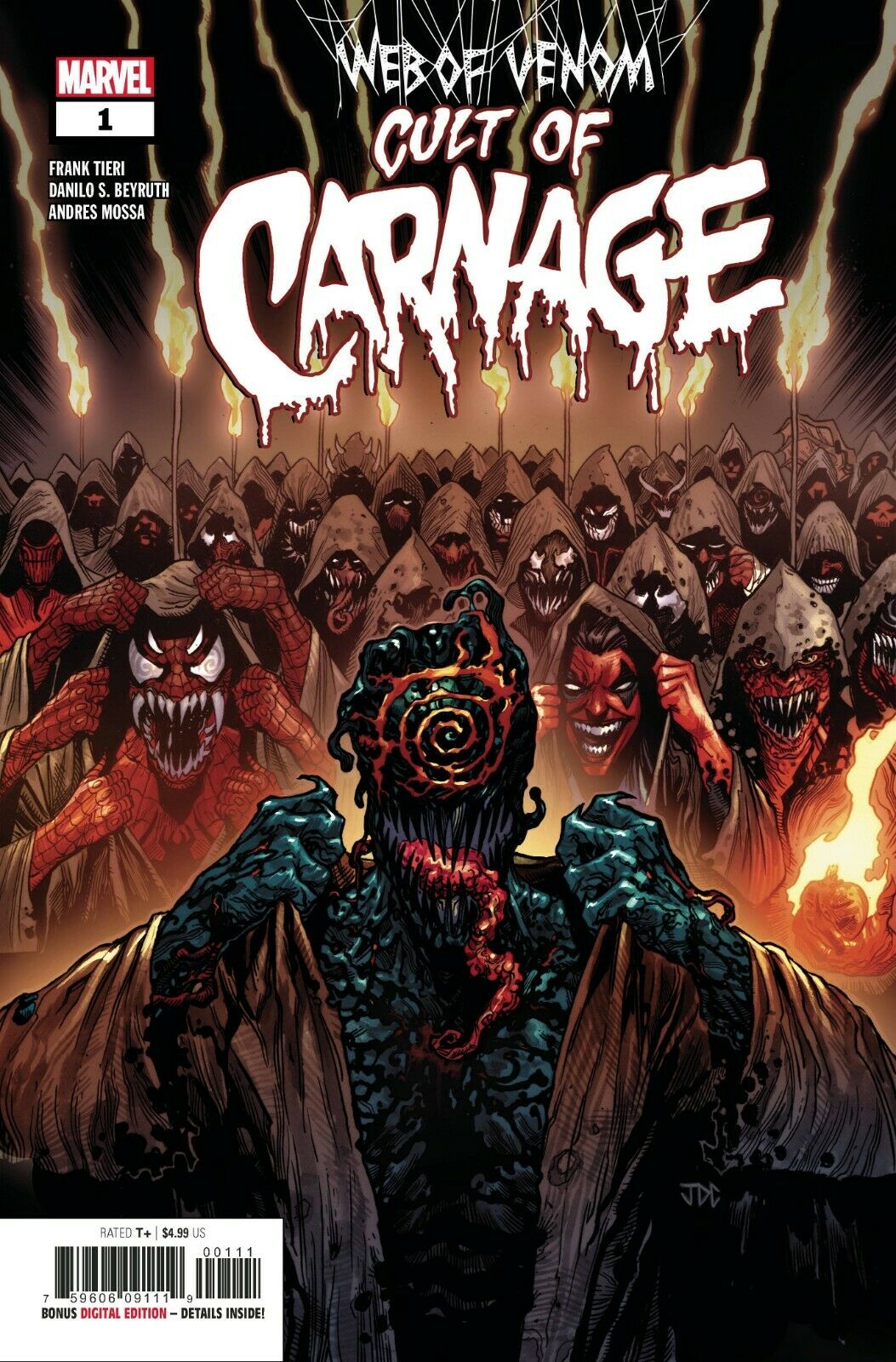 WEB OF VENOM CULT OF CARNAGE #1 2019 Carnage MARVEL COMICS