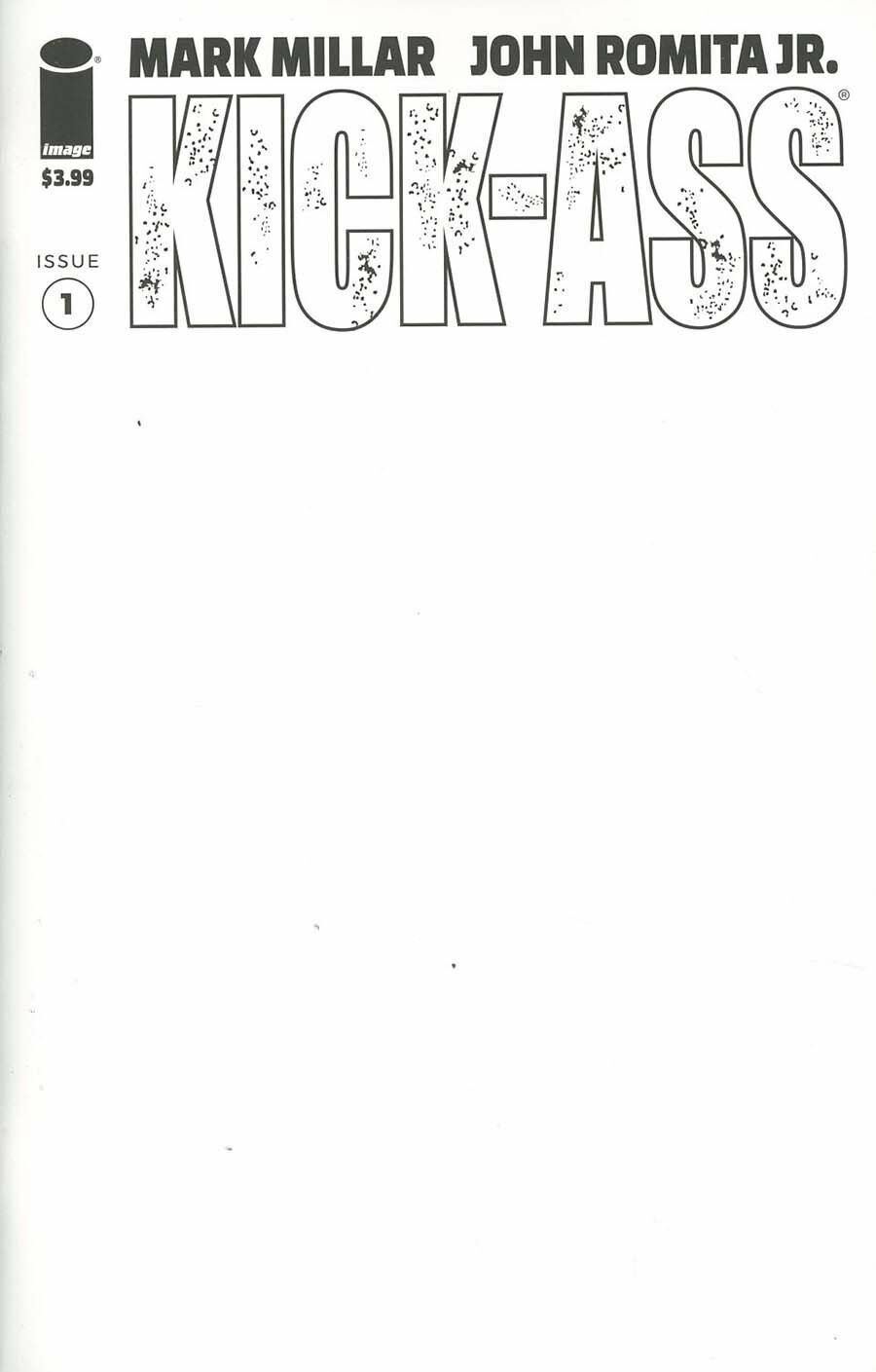 KICK-ASS #1 BLANK VARIANT 2018 IMAGE COMICS