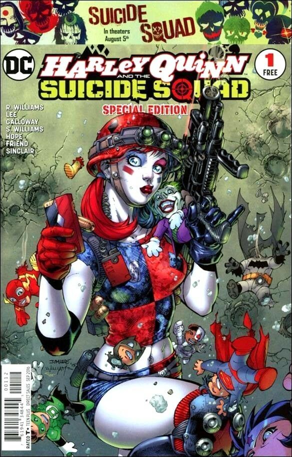 HARLEY QUINN & SUICIDE SQUAD SPECIAL EDITION #1 PROMO JIM LEE 2016 Harley Quinn DC COMICS