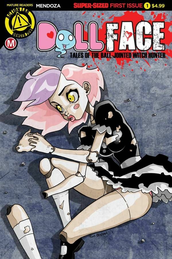 DOLLFACE #1 COVER B MENDOZA 2017 comic book ACTION LAB - DANGER ZONE