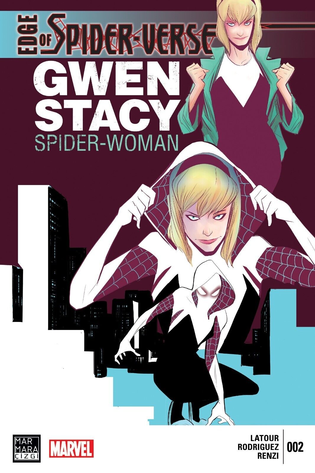EDGE OF SPIDER-VERSE #2 (1ST APP SPIDER-GWEN) VARIANT TURKISH EDITION International Edition MARVEL COMICS