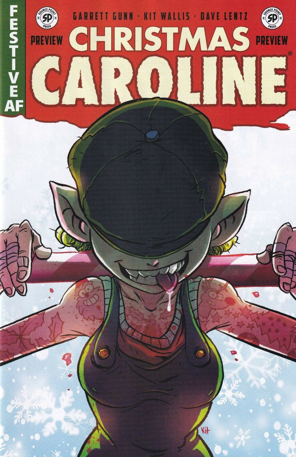 CHRISTMAS CAROLINE ASHCAN PREVIEW 2021 comic book SOURCE POINT PRESS