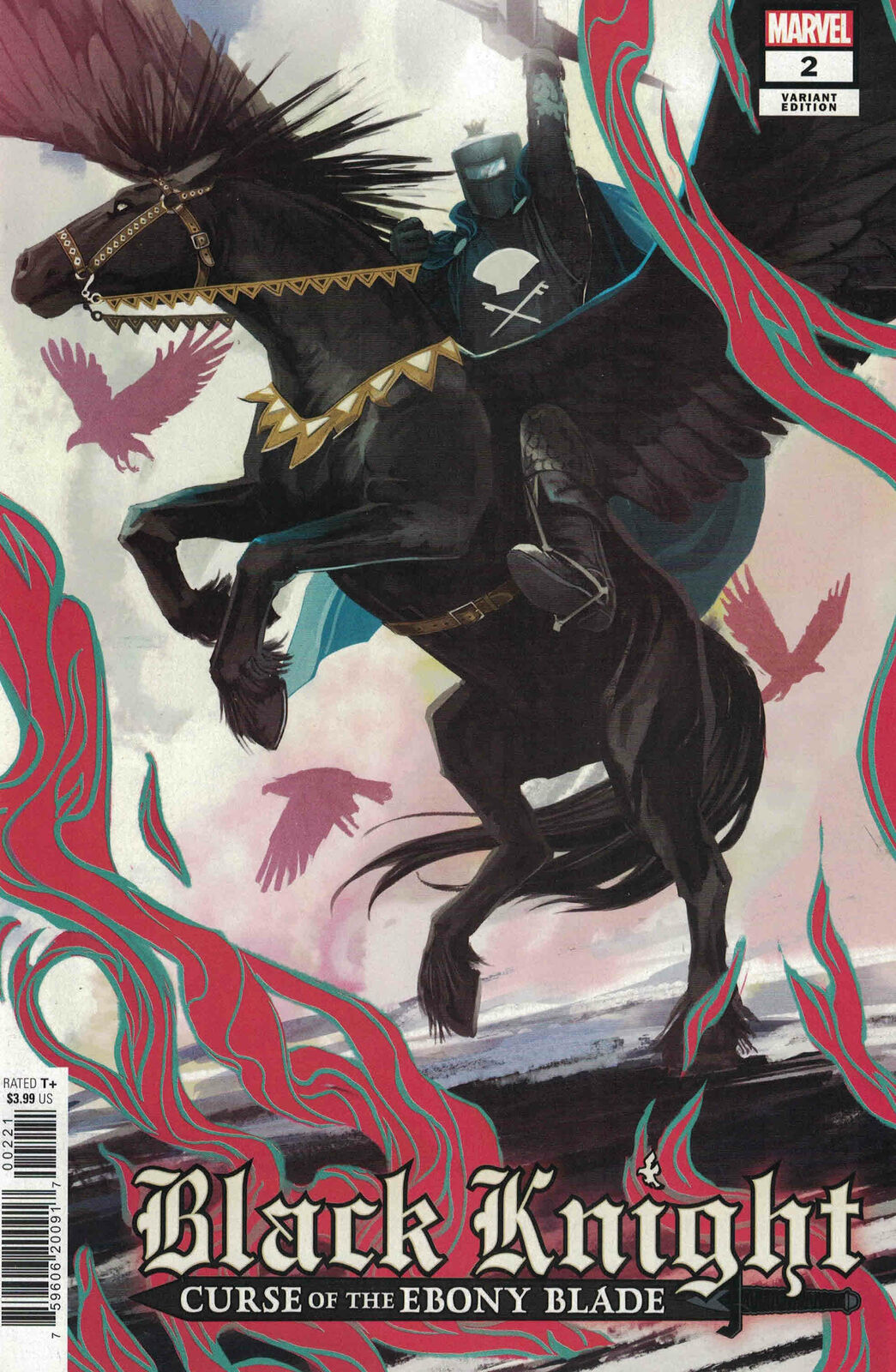 BLACK KNIGHT CURSE EBONY BLADE #2 (OF 5) HANS 1:25 VARIANT 2021 comic book MARVEL COMICS