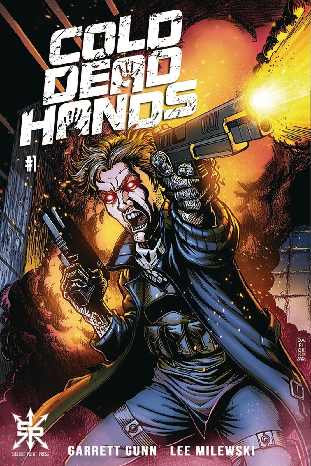 COLD DEAD HANDS #1 1:5 ROBERTSON VARIANT comic SOURCE POINT PRESS