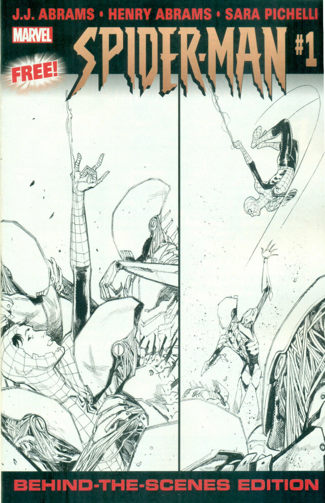 SPIDER-MAN #1 BEHIND THE SCENES EDITION JJ ABRAMS 2019 comic MARVEL COMICS