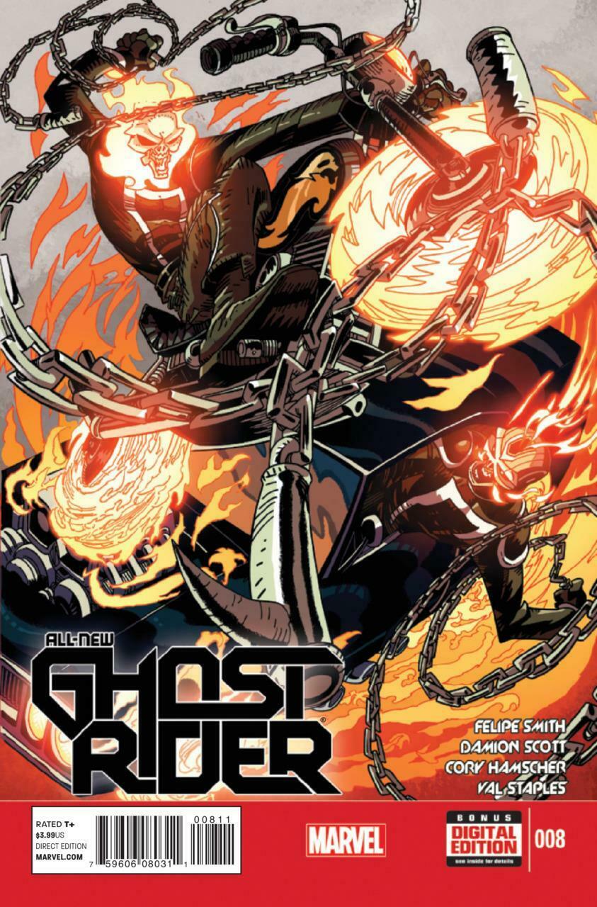 ALL NEW GHOST RIDER #8 ROBBIE REYES Ghost Rider MARVEL COMICS