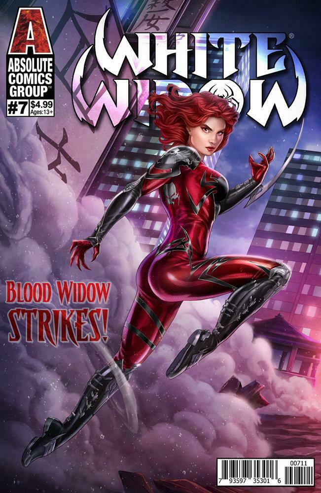 WHITE WIDOW #7 GLOVER comic book ABSOLUTE COMICS GROUP