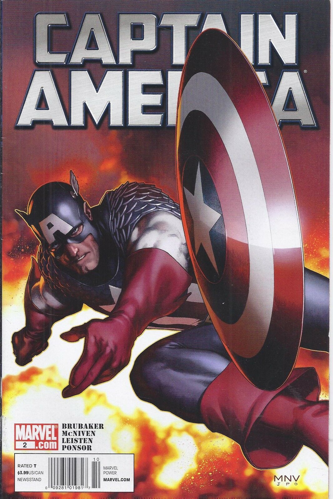 CAPTAIN AMERICA #2 2011 MARVEL COMICS