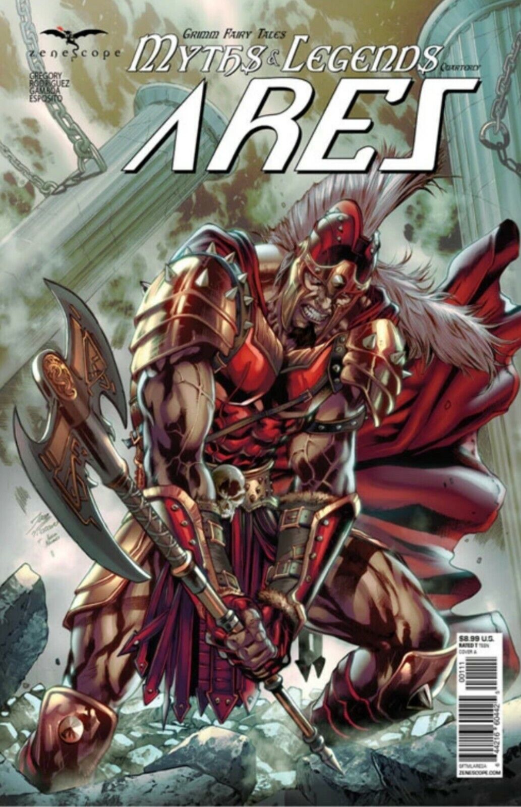 MYTHS & LEGENDS QUARTERLY ARES #1 CVR A VITORINO 2020 comic book ZENESCOPE ENTERTAINMENT INC