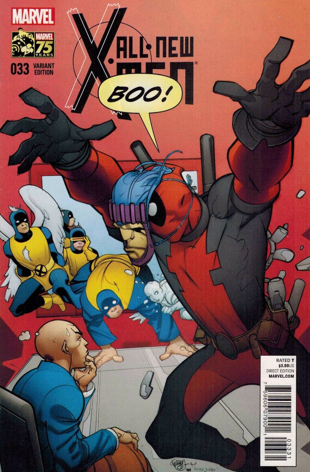 ALL NEW X-MEN #33 DEADPOOL 75TH ANNIVERSARY VARIANT 2014 X-Men MARVEL COMICS