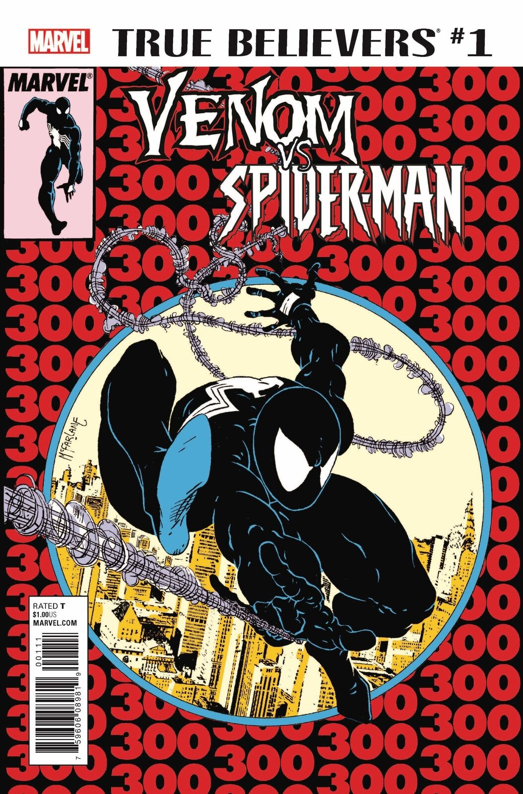 TRUE BELIEVERS VENOM VS SPIDER-MAN #1 (REPRINT ASM #300) Spider-Man MARVEL COMICS