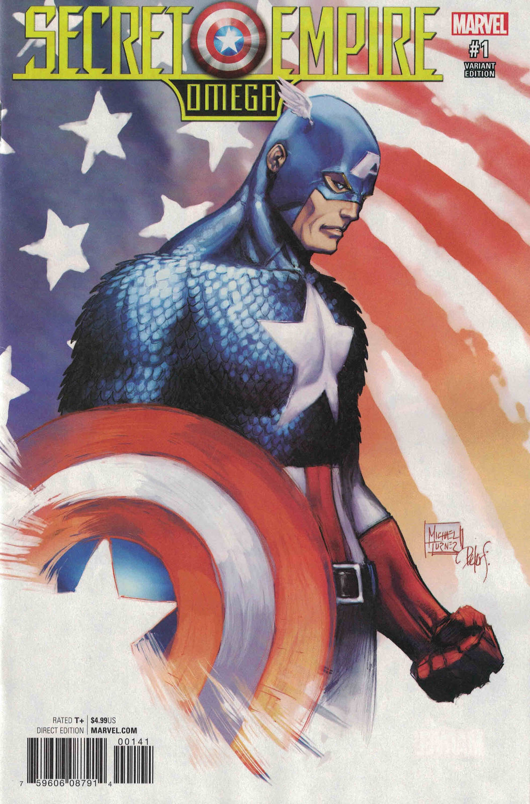 SECRET EMPIRE OMEGA #1 1:50 TURNER VARIANT 2017 comic book MARVEL COMICS