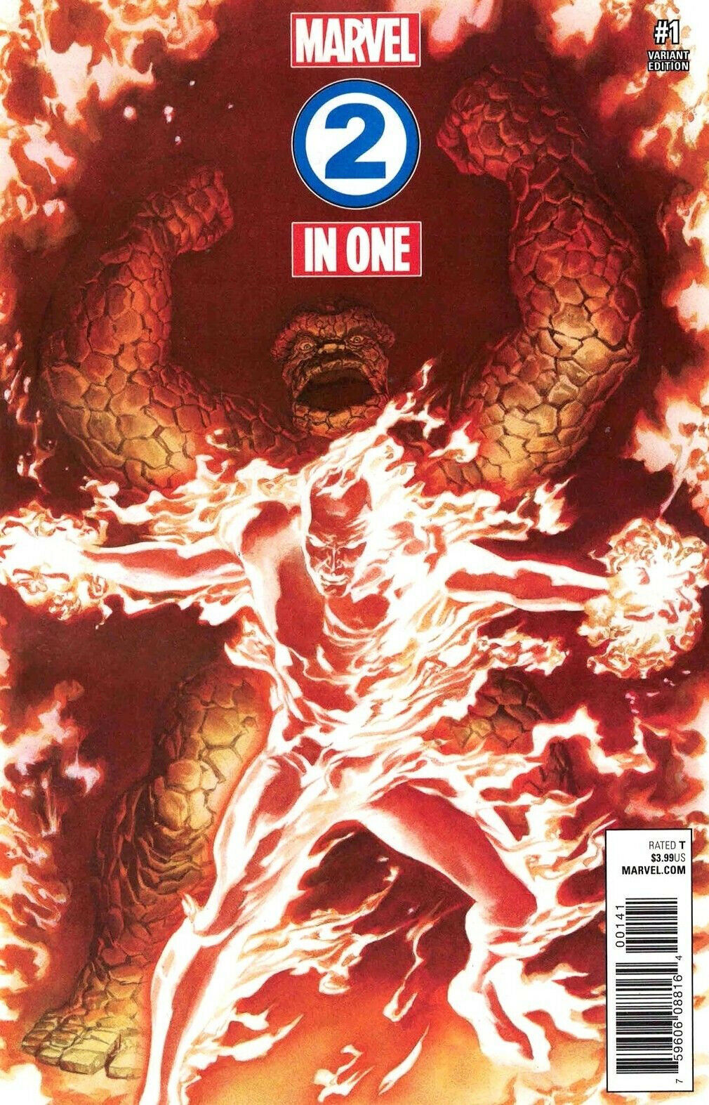 MARVEL TWO-IN-ONE #1 LEGACY ALEX ROSS 1:50 VARIANT 2017 Fantastic Four MARVEL COMICS