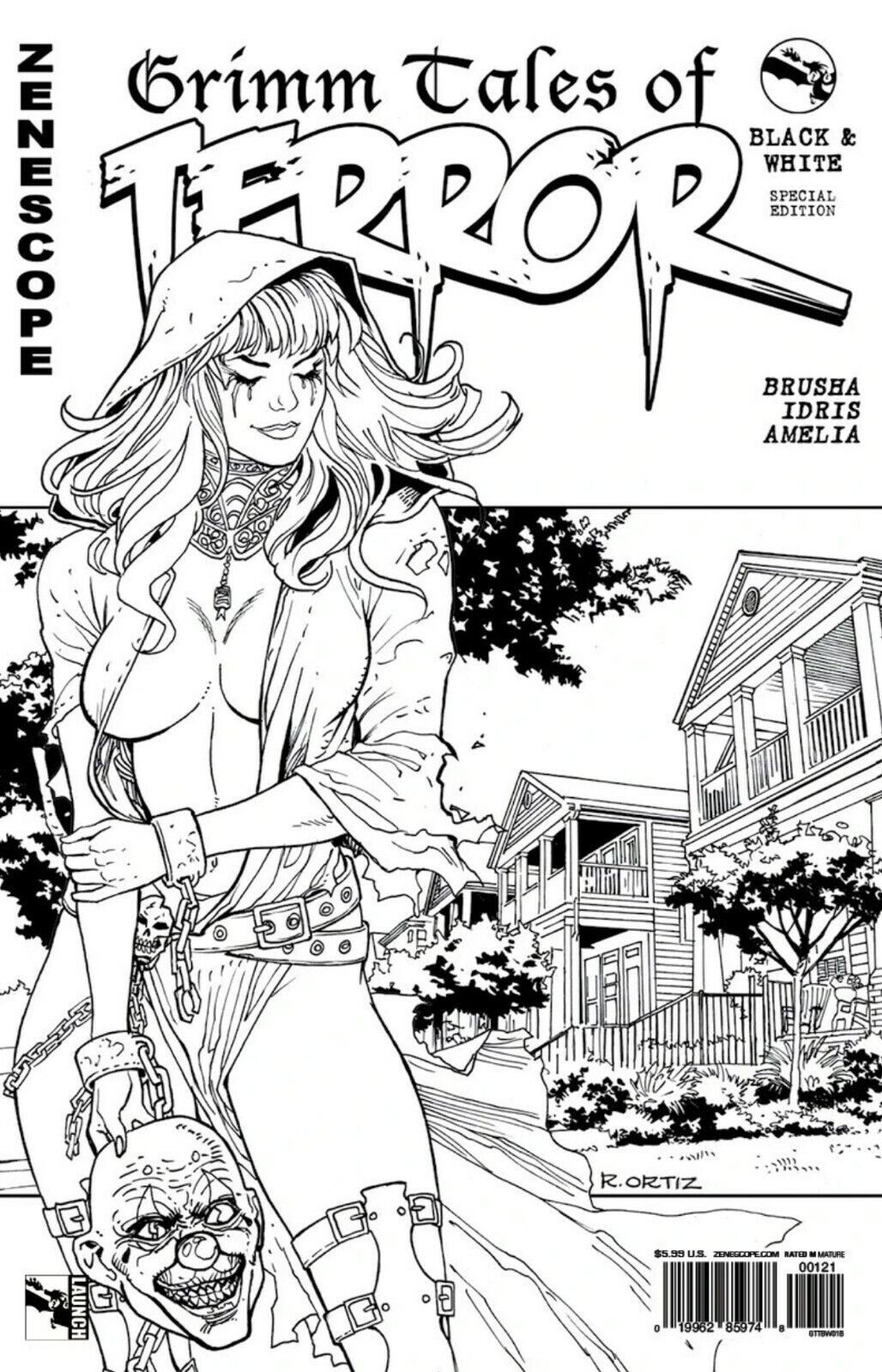 GRIMM TALES OF TERROR BLACK & WHITE SPECIAL EDITION COVER B 2018 comic book ZENESCOPE ENTERTAINMENT INC