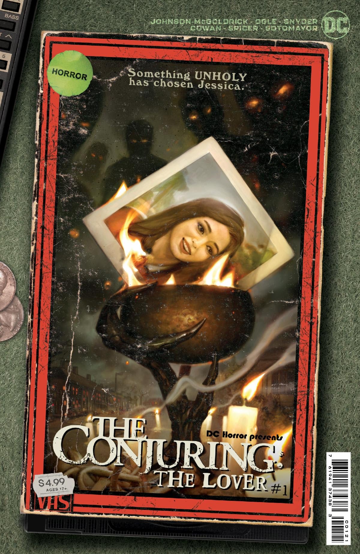 DC HORROR PRESENTS THE CONJURING THE LOVER #1 (OF 5) CVR B RYAN BROWN VHS TRIBUTE CARD STOCK VARIANT 2021 comic book DC COMICS