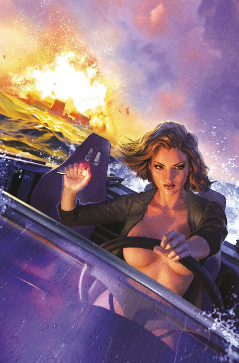 GUN HONEY #4 (OF 4) VIRGIN FOC ROLAND VARIANT 2021 Gun Honey TITAN COMICS