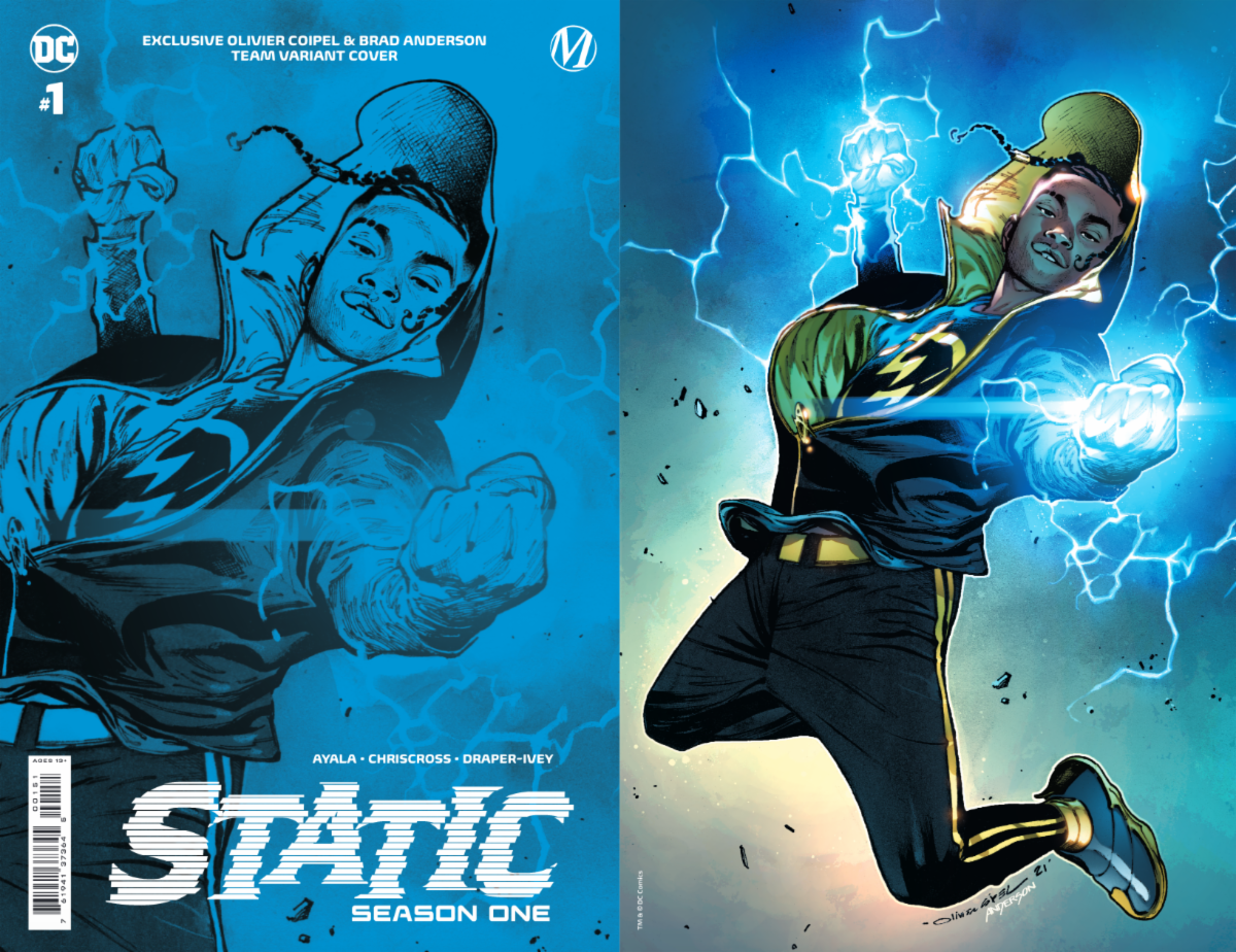 STATIC SEASON ONE #1 COIPEL TEAM EXCLUSIVE VARIANT 2021 comic book DC COMICS