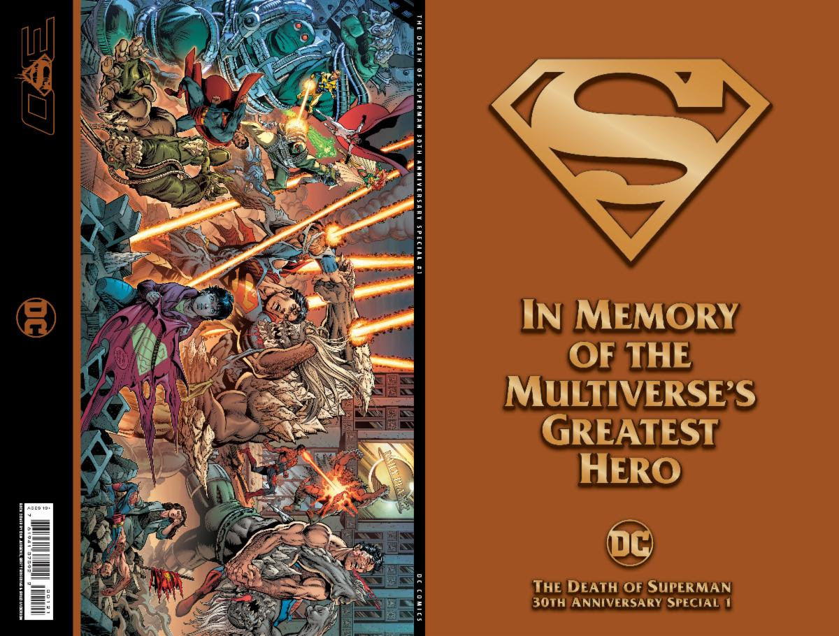 11/08/2022 DEATH OF SUPERMAN 30TH ANNIVERSARY SPECIAL #1 (ONE-SHOT) CVR CVR F DAN JURGENS & BRETT BREEDING GATEFOLD PREMIUM POLYBAG VARIANT comic book DC COMICS