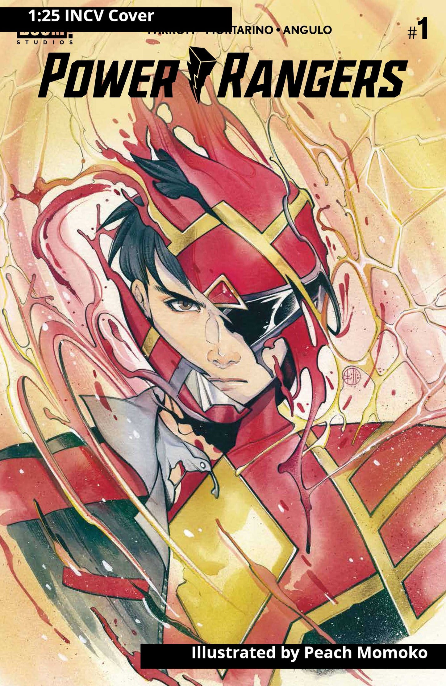 POWER RANGERS #1 1:25 PEACH MOMOKO VARIANT 2020 MMPR BOOM! STUDIOS