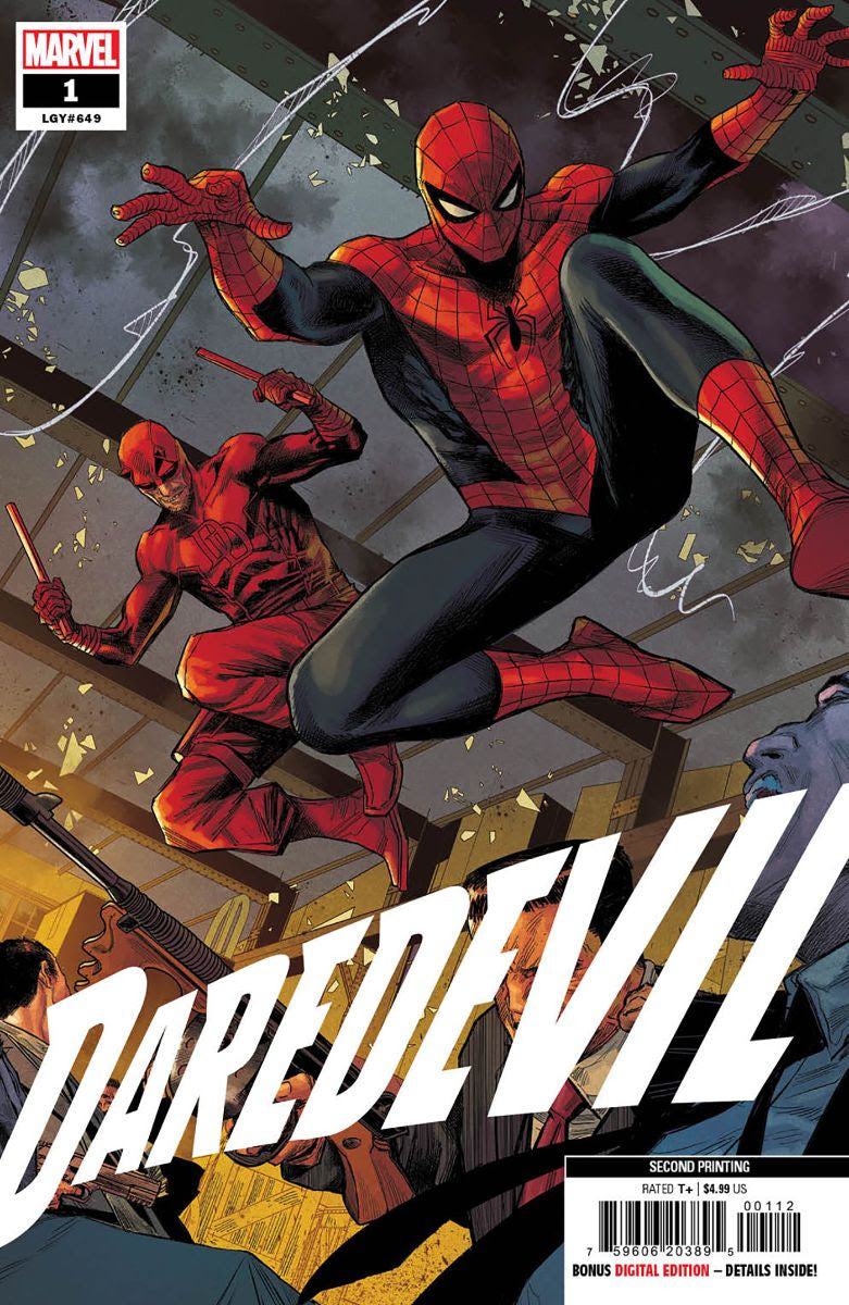 DAREDEVIL #1 2ND PRINT VARIANT 2022 Daredevil MARVEL PRH