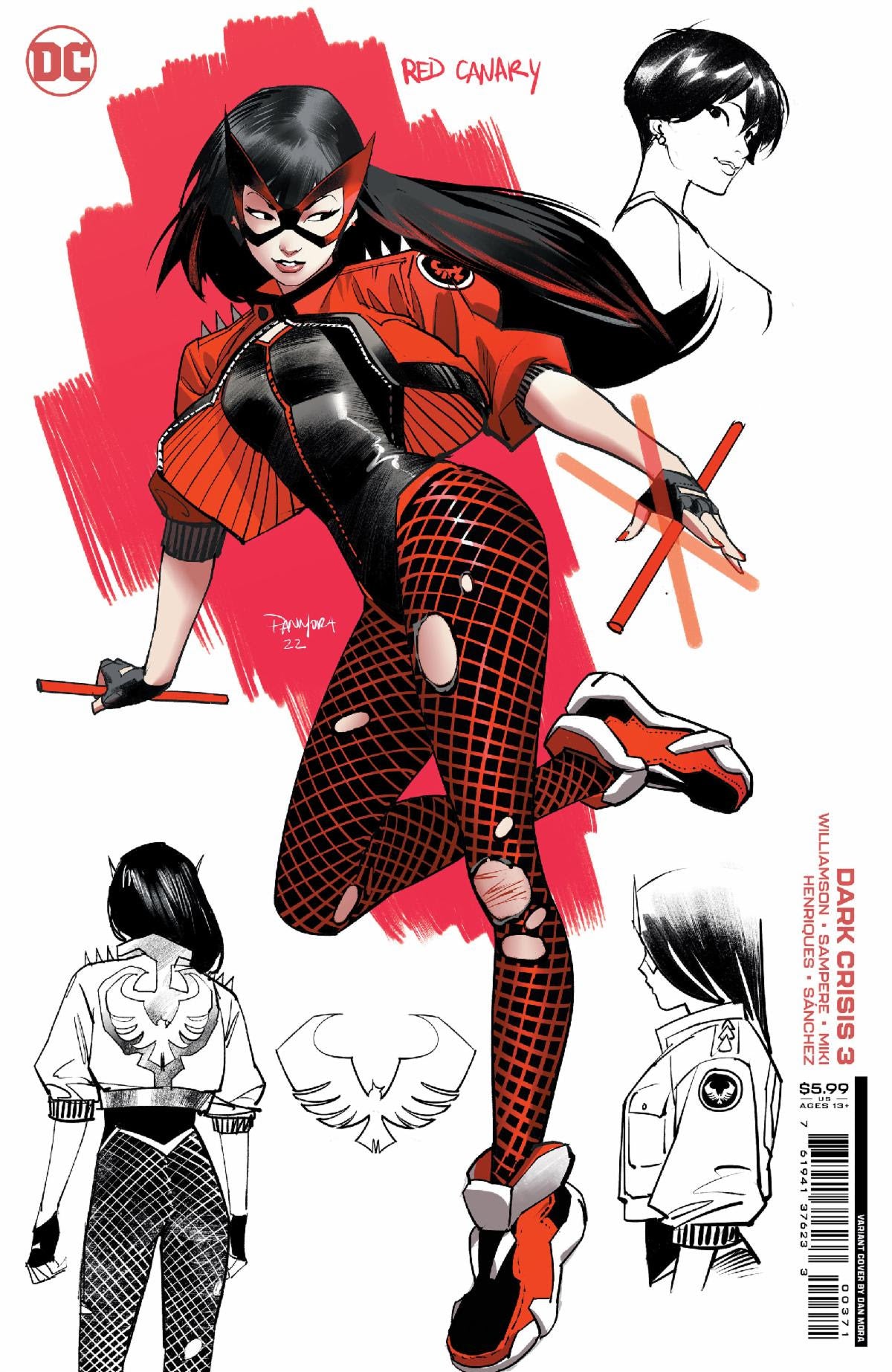 DARK CRISIS #3 (OF 7) RED CANARY DESIGN CARD STOCK VARIANT 2022 Dark Crisis DC COMICS