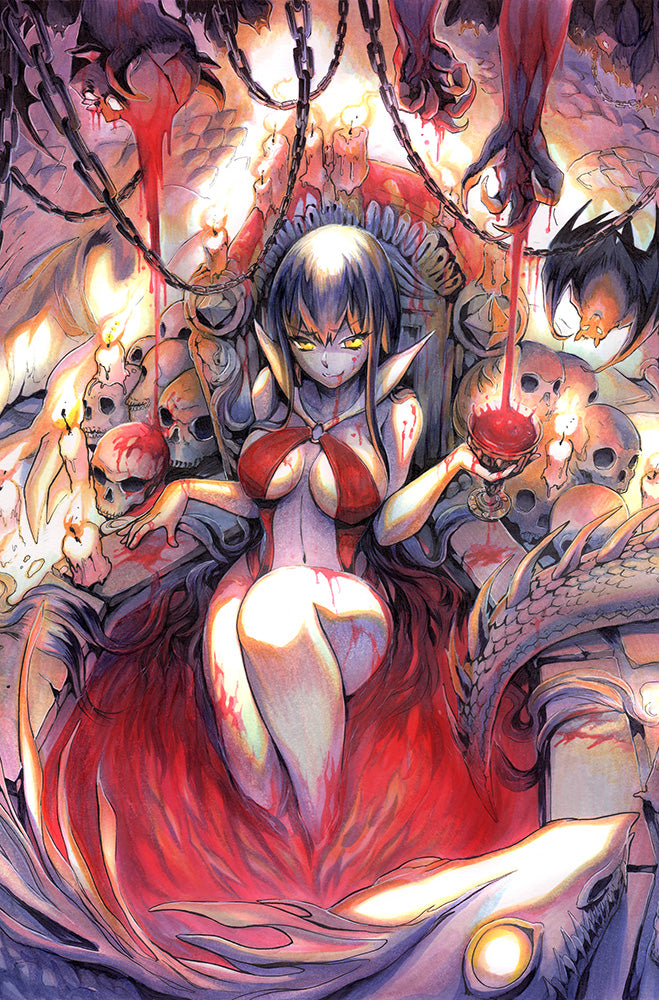 VAMPIRELLA #16 SSCO RACHTA LIN BLOOD BATH VIRGIN VARIANT 2020 Vampirella DYNAMITE