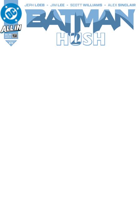 BATMAN #158 CVR H BLANK VARIANT 2025 Batman DC COMICS