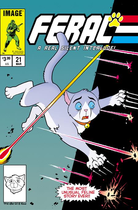 03/25/2026 FERAL #21 1:25 TONY FLEECS & TRISH FORSTNER GI JOE HOMAGE VARIANT IMAGE COMICS