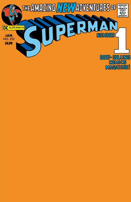 SUPERMAN #233 FACSIMILE EDITION CVR D BLANK VARIANT 2025 Superman DC COMICS