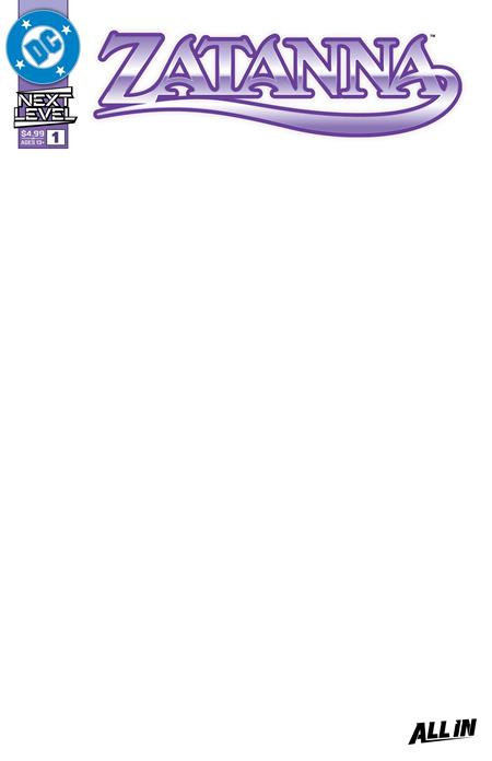 04/29/2026 ZATANNA (2026) #1 CVR F BLANK CARD STOCK VARIANT DC COMICS