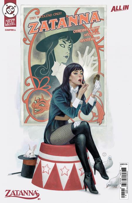 ZATANNA (2026) #1 1:25 JULIAN TOTINO TEDESCO CARD STOCK VARIANT 2026 DC COMICS
