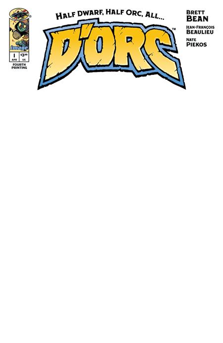 04/08/2026 DORC #1 4TH PRINT BLANK VARIANT IMAGE COMICS