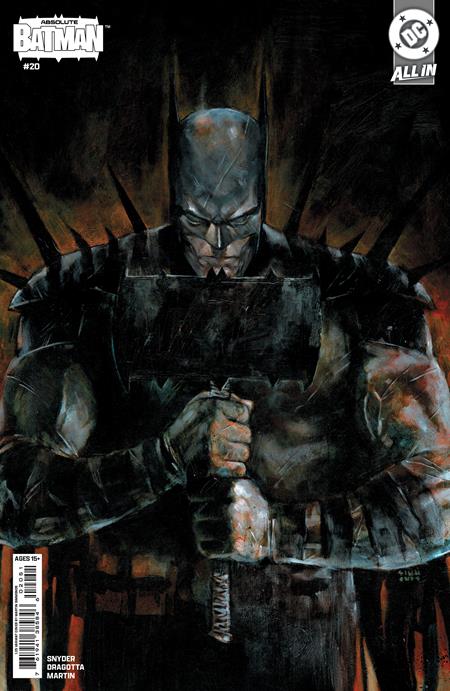 05/13/2026 ABSOLUTE BATMAN #20 1:25 MARTIN SIMMONDS CARD STOCK VARIANT DC COMICS