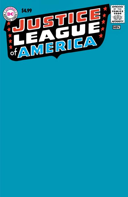 JUSTICE LEAGUE OF AMERICA #1 FACSIMILE EDITION CVR C BLANK VARIANT 2024 Justice League DC COMICS   