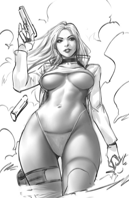 HEAT SEEKER EXPOSED A GUN HONEY SERIES #2 (OF 4) CVR I INC 1:5 DERRICK CHEW SKETCH VARIANT 2025 Gun Honey TITAN COMICS