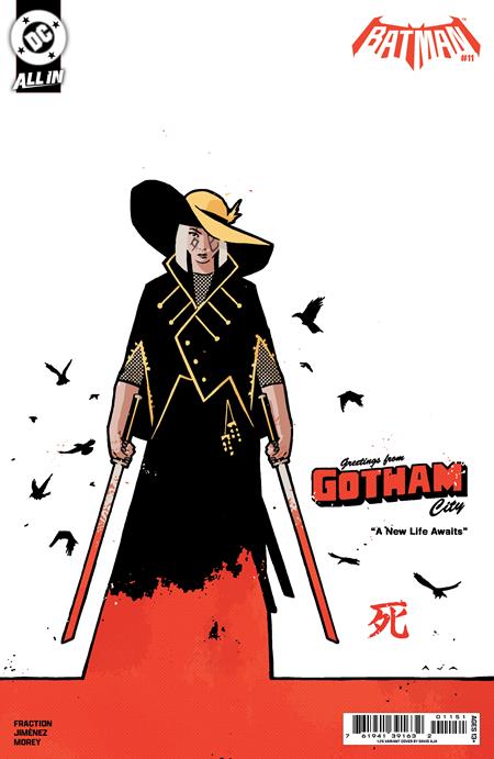 07/01/2026 BATMAN #11 1:25 DAVID AJA CARD STOCK VARIANT