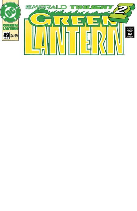 07/08/2026 GREEN LANTERN #49 FACSIMILE EDITION CVR B BLANK CARD STOCK VAR DC COMICS