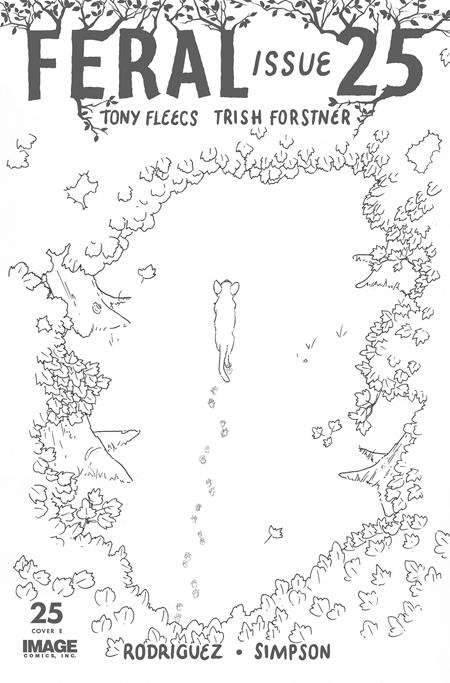07/29/2026 FERAL #25 1:25 PATRICK HORVATH B&W VARIANT IMAGE COMICS