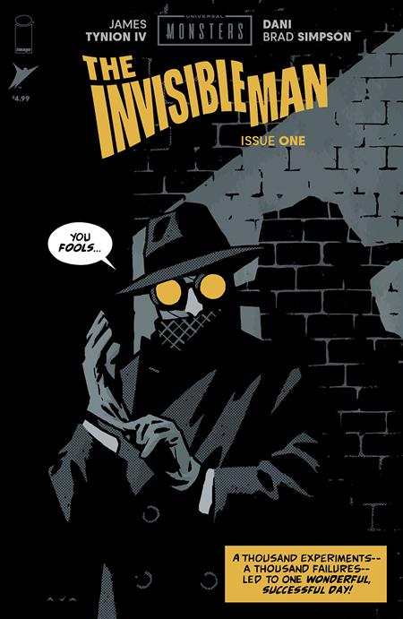 UNIVERSAL MONSTERS THE INVISIBLE MAN #1 (OF 4) 1:10 DAVID AJA PULP VARIANT 2025 IMAGE COMICS