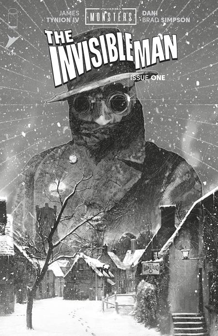 UNIVERSAL MONSTERS THE INVISIBLE MAN #1 (OF 4) 1:25 JOSHUA MIDDLETON CLASSIC HORROR B&W VARIANT 2025 IMAGE COMICS