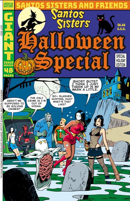 SANTOS SISTERS HALLOWEEN SPECIAL COVER B GUTS VARIANT (ONE SHOT) (MR) 2023 Santos Sisters FLOATING WORLD COMICS   