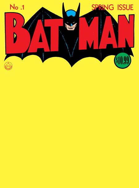 BATMAN (1940) #1 FACSIMILE EDITION CVR C BLANK VARIANT (GOLDEN AGE SIZE) 2025 DC COMICS