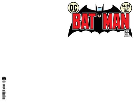 09/09/2026 BATMAN #251 FACSIMILE EDITION CVR B BLANK CARD STOCK VARIANT