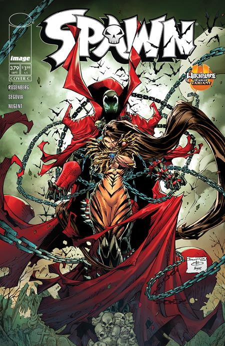 09/30/2026 SPAWN #379 CVR C BRETT BOOTH WITCHBLADE TEAM UP VAR IMAGE COMICS