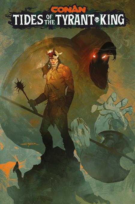09/23/2026 CONAN THE BARBARIAN TIDES OF THE TYRANT KING #1 (OF 4) CVR E STUART SAYGER VAR (MR) TITAN COMICS