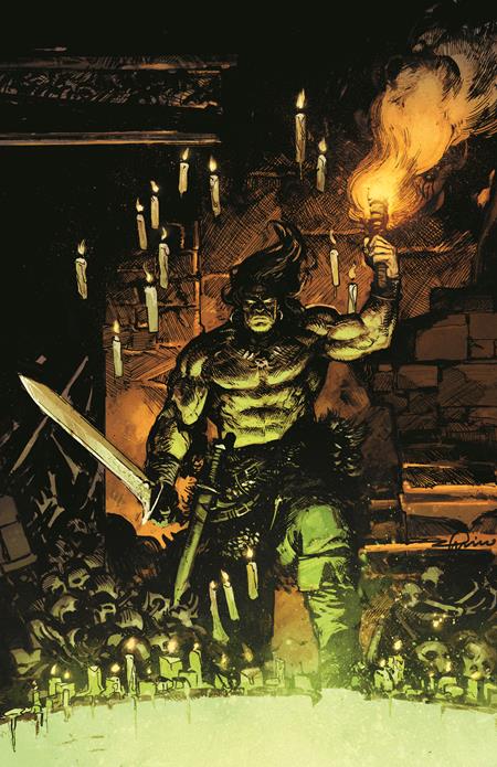 09/23/2026 CONAN THE BARBARIAN TIDES OF THE TYRANT KING #1 (OF 4) CVR J GERARDO ZAFFINO VIRGIN CARDSTOCK VAR (M TITAN COMICS